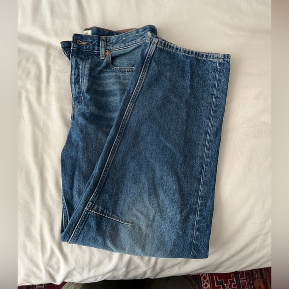 Madewell Denim - Madewell Straight-Leg Blue Denim Jeans